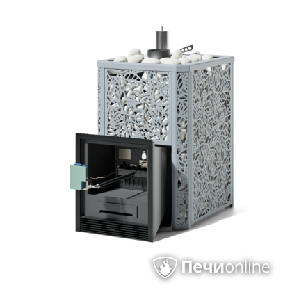 Печь для бани на газу ИзиСтим Ялта 25К с газовой горелкой САБК8-40, AISI 321 в Копейске